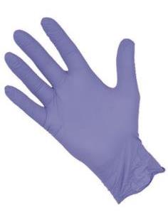 Guantes de Nitrilo Violeta sin polvo Talla S