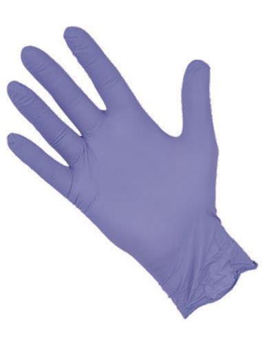 Guantes de Nitrilo Violeta sin polvo Talla XL