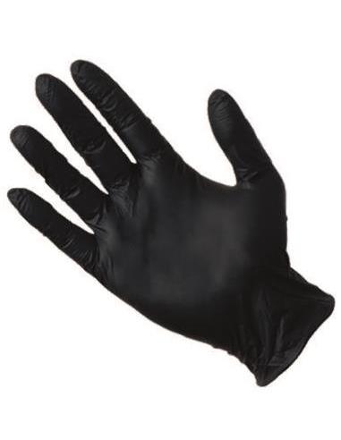 Guantes de Nitrilo Negro sin polvo Talla S