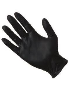Guantes de Nitrilo Negro sin polvo Talla M